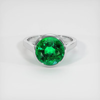 3.71 Ct. Emerald   Ring, Platinum 950 1
