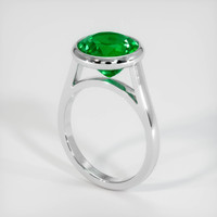 3.71 Ct. Emerald   Ring, Platinum 950 2