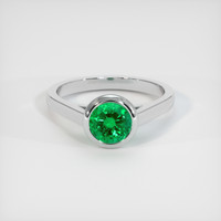 1.16 Ct. Emerald Ring, Platinum 950 1