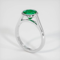 1.47 Ct. Emerald Ring, Platinum 950 2