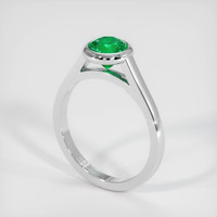 0.89 Ct. Emerald Ring, Platinum 950 2