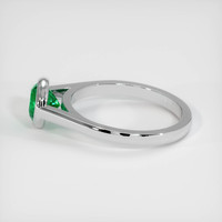 0.89 Ct. Emerald Ring, Platinum 950 4