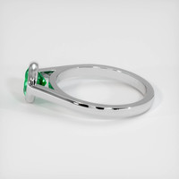 0.80 Ct. Emerald Ring, Platinum 950 4