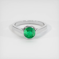 0.99 Ct. Emerald Ring, Platinum 950 1