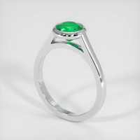 0.99 Ct. Emerald Ring, Platinum 950 2