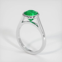 1.89 Ct. Emerald Ring, Platinum 950 2