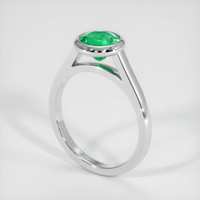 1.02 Ct. Emerald Ring, Platinum 950 2