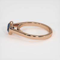 0.74 Ct. Sapphire Ring, 14K Rose Gold 4