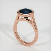 4.02 Ct. Sapphire Ring, 18K Rose Gold 2