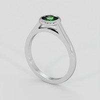 0.75 Ct. Green Sapphire Ring, Silver 2