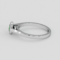 0.75 Ct. Green Sapphire Ring, Silver 4