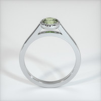 0.70 Ct. Yellowish Green Sapphire Ring, 10K White Gold 3