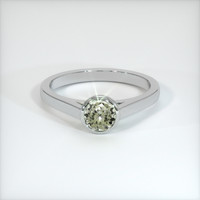 0.67 Ct. Green Sapphire Ring, 10K White Gold 1