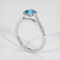 1.14 Ct. Gemstone Ring, 14K White Gold 2