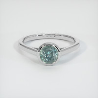 1.40 Ct. Sapphire Ring, 14K White Gold 1