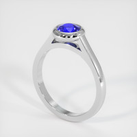 1.12 Ct. Sapphire Ring, 18K White Gold 2