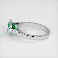 1.47 Ct. Emerald Ring, 18K White Gold 4