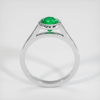 0.89 Ct. Emerald Ring, 18K White Gold 3