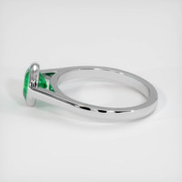 0.99 Ct. Emerald Ring, 18K White Gold 4