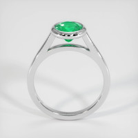 1.02 Ct. Emerald Ring, 18K White Gold 3