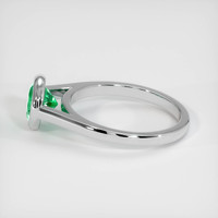 1.02 Ct. Emerald Ring, 18K White Gold 4