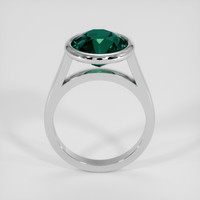 5.06 Ct. Bluish Green Sapphire Ring, 18K White Gold 3