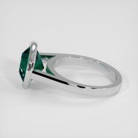 5.06 Ct. Bluish Green Sapphire Ring, 18K White Gold 4