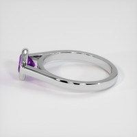 1.27 Ct. Purple Sapphire Ring, 18K White Gold 4