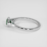 1.24 Ct. Green Sapphire Ring, 18K White Gold 4