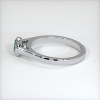 0.73 Ct. Sapphire Ring, 18K White Gold 4