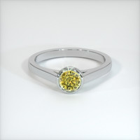 0.75 Ct. Sapphire Ring, 18K White Gold 1