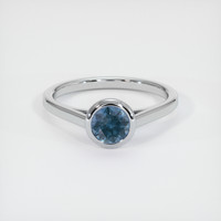 1.44 Ct. Sapphire Ring, 18K White Gold 1