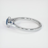 1.44 Ct. Sapphire Ring, 18K White Gold 4