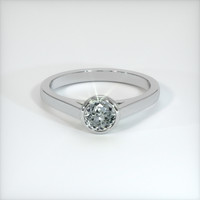 0.75 Ct. Sapphire Ring, 18K White Gold 1