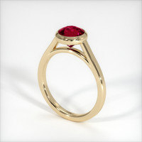 1.51 Ct. Purplish Red Ruby Ring, 10K Yellow Gold 2