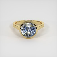 4.02 Ct. Bi Color Sapphire Ring, 14K Yellow Gold 1