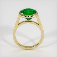 3.71 Ct. Emerald Ring, 18K Yellow Gold 3