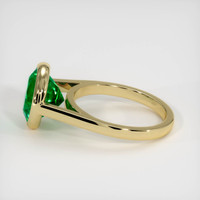 3.71 Ct. Emerald Ring, 18K Yellow Gold 4