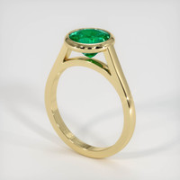 1.47 Ct. Emerald Ring, 18K Yellow Gold 2