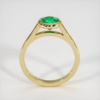 0.80 Ct. Emerald Ring, 18K Yellow Gold 3