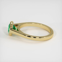 0.80 Ct. Emerald Ring, 18K Yellow Gold 4