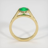 0.99 Ct. Emerald Ring, 18K Yellow Gold 3
