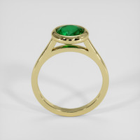 1.32 Ct. Emerald Ring, 18K Yellow Gold 3