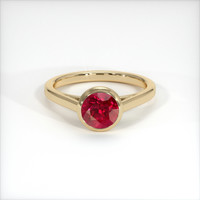 1.51 Ct. Ruby Ring, 18K Yellow Gold 1