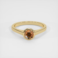0.60 Ct. Sapphire Ring, 18K Yellow Gold 1