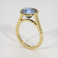 4.02 Ct. Bi Color Sapphire Ring, 18K Yellow Gold 2