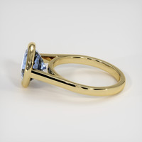 4.02 Ct. Bi Color Sapphire Ring, 18K Yellow Gold 4