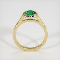 0.74 Ct. Emerald Ring, 18K Yellow Gold 3