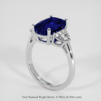 3.99 Ct. Blue Sapphire Ring, Platinum 950 2