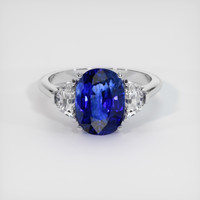 4.43 Ct. Sapphire Ring, Platinum 950 1